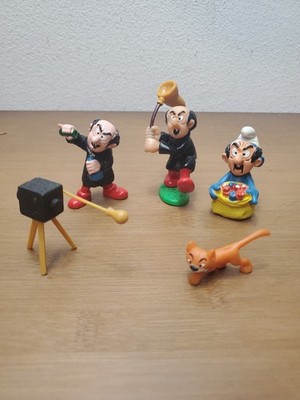 Vintage Smurf 3 Gargamel & Azrael Cat With Camera Figures Schleich Peyo 1980 Lot