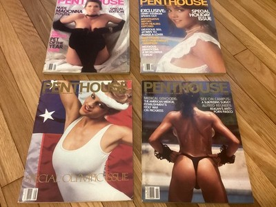 4 PENTHOUSE MAGAZINES 1984 1985 1986