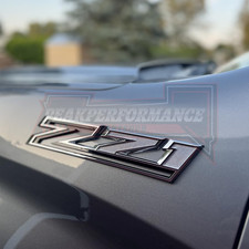 2pcs 2019-2025 For Silverado Z71 Emblem Fender Side Chrome Black Badge 84632695