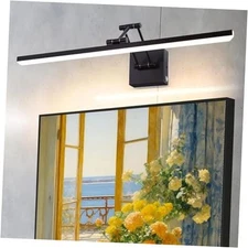 24" Picture Lights for Wall Adjustable Picture Light 3CCT & Dimmable Black 1