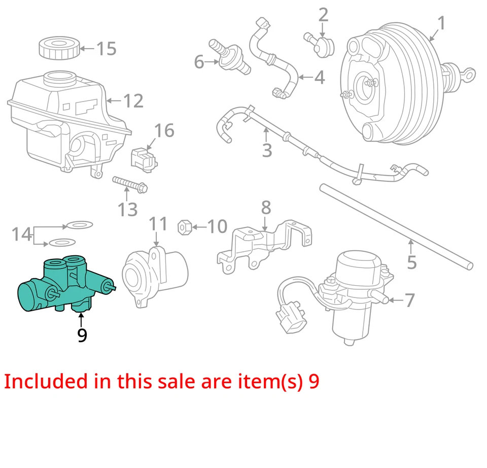 2013 道奇 Charger Brake Master 圆筒式真空吸尘器 93K 英里 - LKQ373896559 — 第 4/4 张图片