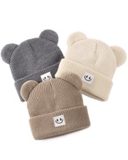 Infant Baby Beanie with Bear Ear Cute Winter Hat for Toddler Boys Girls Soft ...