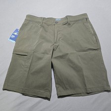 Copper Oak Cargo Shorts Mens 33W Olive Green Performance Stretch Utility