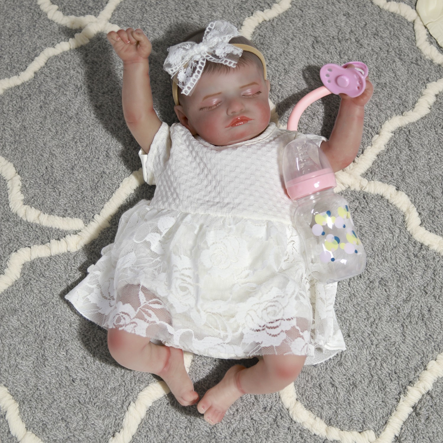 Vinyl Silicone Look Real Girl Newborn Doll Gift