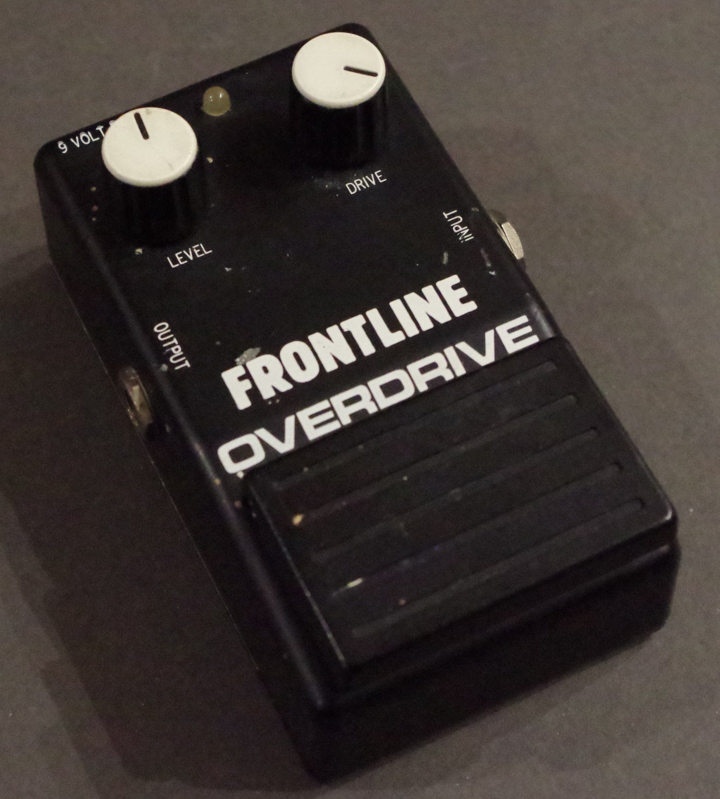 Frontline Guitar Overdrive pedal Vintage 1980s Robust metal casing Made in Japan