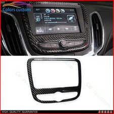 Cuadro de navegación control central de fibra de carbono real para Chevrolet Equinox 18-2022