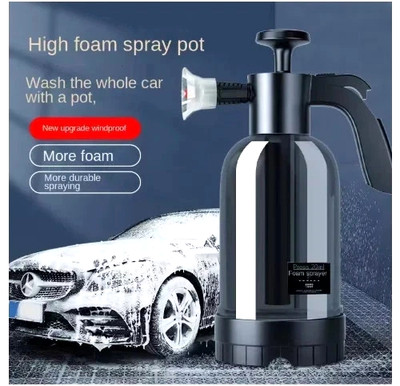 2L High Pressure Hand Pump Foam Sprayer Snow Foam Car Wash 3 Nozzle