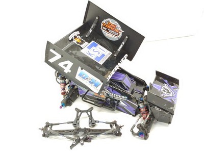 Team Associated B6 Conversion 1/10 2wd Sprint Car Roller Slider Chassis