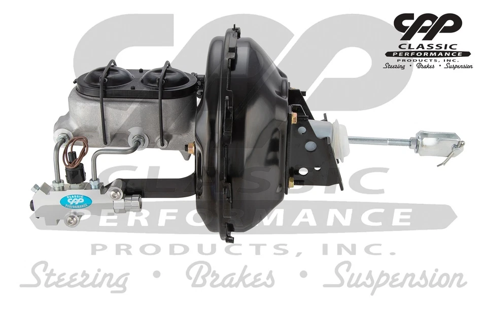 Chevrolet Camaro Pontiac Firebird 1967 a 1969 11" kit de refuerzo de freno eléctrico negro Foto 3 de 4