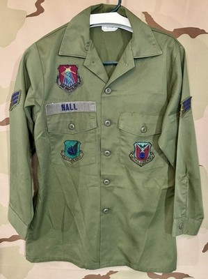 Early 1980s OG507 US Air Force Pacific Uniform Shirt - Yakota Japan Based Unit