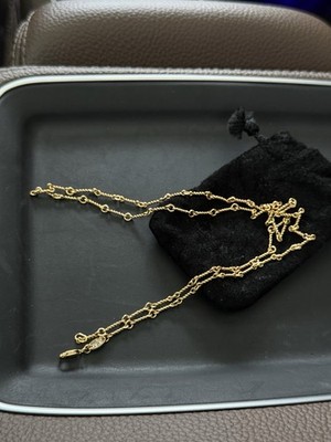 Chrome Hearts 22K Gold Twisted Chain Necklace 22'' 2012 Custom Order Rare