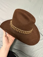 Resistol Stagecoach Felt Cowboy Hat Size 7 1/8 Dark Brown