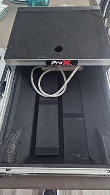 ProX XS-M12LT Large Format 12'' Protective Transport DJ Mixer Case with Laptop...