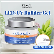 IBD Builder Gel 0.5 oz LED/UV NEW IN JAR - Hard Gel Clear