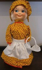 Folk Art Plastic Bottle Doll Country Grandma Handmade 13