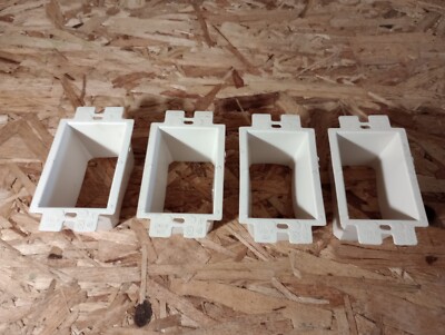 Arlington BE1 (15) Electrical Outlet Box Extender, 1-Gang, White, Lot 4 