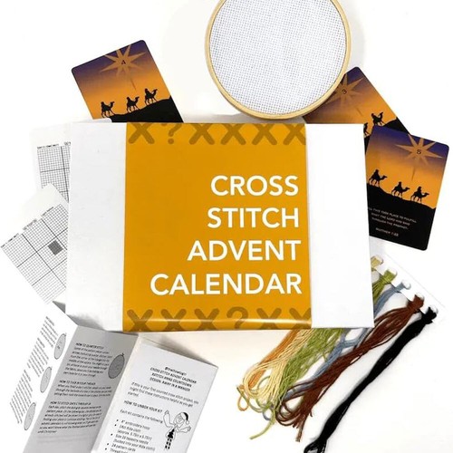 Cross Stitch Advent Calendar, Christmas Embroidery Kit OY - Picture 7 of 17