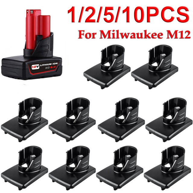 1-10 12V Li-ion Battery Plastic Case Box Holder Part Top Shell Fit For Milwaukee 1-10 12V Li-ion Battery Plastic Case Box Holder Part Top Shell Fit For Milwaukee