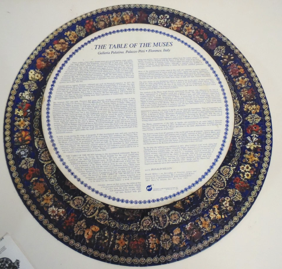 "缪斯桌" Springbok "Circular" 拼图带盒 复古 '69" — 第 3/4 张图片