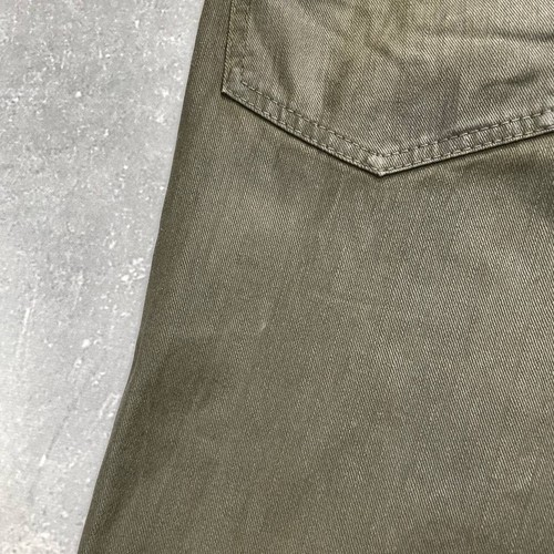 Dsquared2 Waxed Cotton Jeans Olive Green Size 52 - Picture 23 of 24