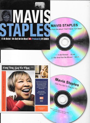 2 x MAVIS STAPLES  - can you get to that  + i ll be rested -  cd IN FOLIE