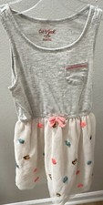 Girls' Sleeveless Tulle Sequin Dress - Cat  Jack Light Gray w/multi-colors