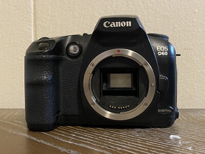 Canon EOS D60 6.3MP Digital SLR Camera - Black (Body Only), 1