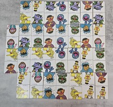 Vintage Sesame Street Dominoes Game 1980 30 Cardboard Dominoes Complete Set