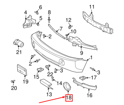 LAND ROVER RANGE ROVER 3 L322 Front Right Fog Lamp Trim DXB000100LML NEW  GENUINE | eBay UK
