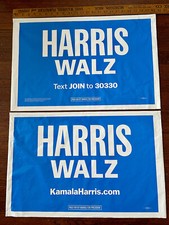 Harris Walz 2024 26"x16" KamalaHarris.com + Text Join to 30330 Plastic Yard Sign