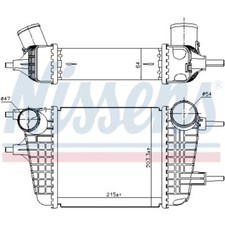 Ladeluftkühler luftgekühlt Aluminium für Nissan Note E12 Micra IV K13_ K13KK
