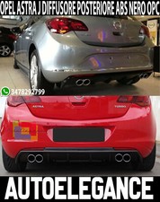 Opel Astra J 2009-2015 5 Türen Unten Stoßstange Hinten Diffusor Schwarz 2+2 ABS