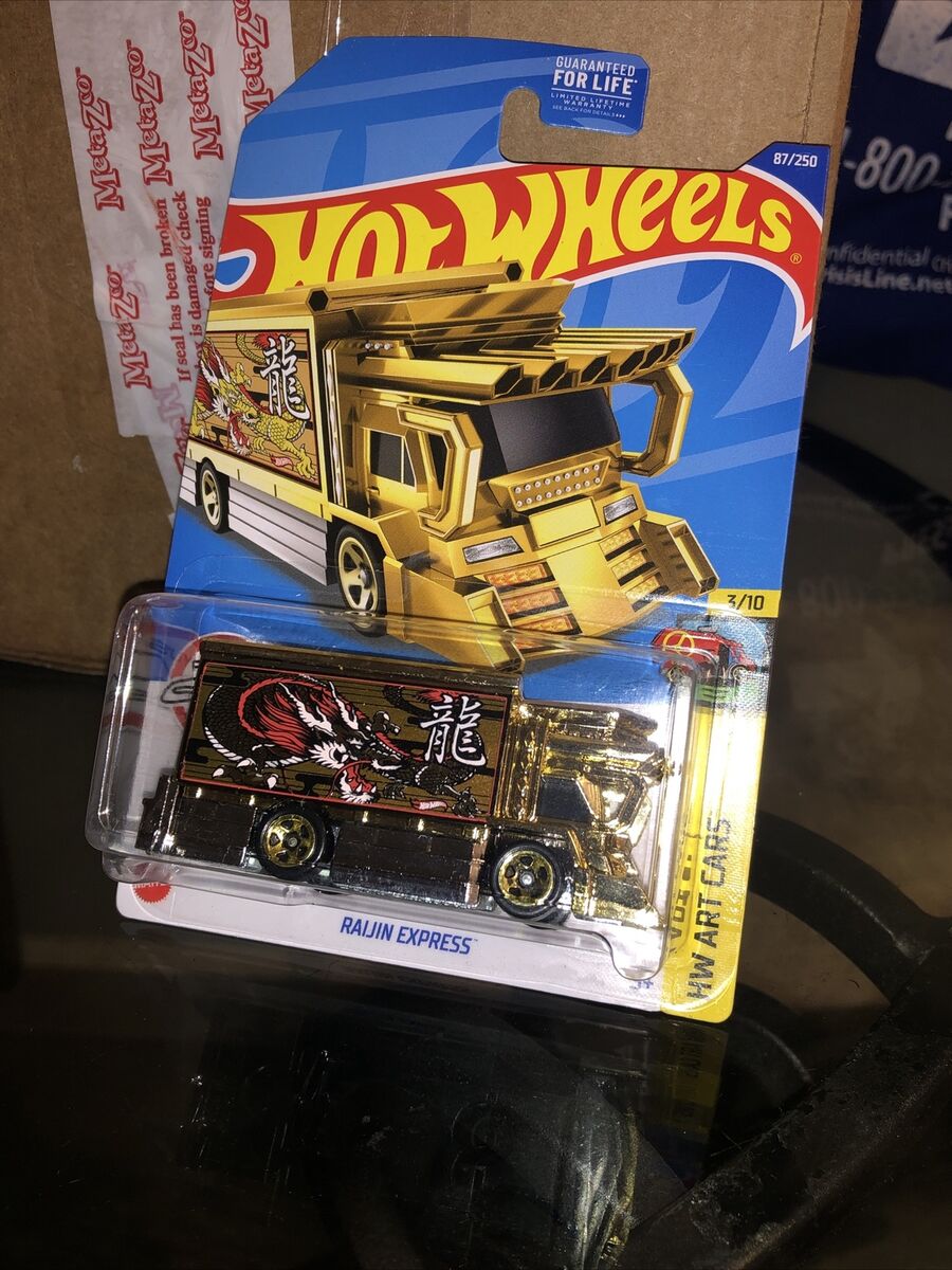 Hot Wheels Raijin Express 87/250 Gold HW Art Cars 3/10 | eBay Hot Wheels Raijin Express 87/250 Gold HW Art Cars 3/10 | eBay