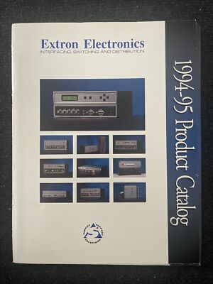 EXTRON AV Broadcast Katalog 1994 1995 90er 90s - 116 Seiten - very rare