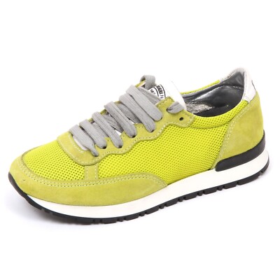 D2850 sneaker donna P448 ALABAMA tissue lime shoe woman