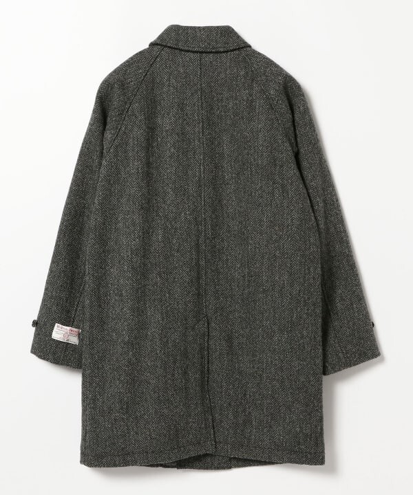ASK availability First) BEAMS Bal Collar Coat Harris Tweed
