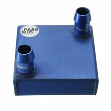 40x40x12mm Aluminium Water Cooling Heatsink Block Liquid Cooler Blue For CPU GPU