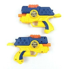 2 Zuru X Shot Dual - Gun Shoots Foam Darts  Discs - Bundle Lot of 2 Guns