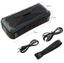LA IP65 Waterproof Bluetooth Speaker With 4500mAh Dual 8W Output Power Bank