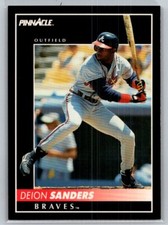 💎1992 Pinnacle Baseball #170 Deion Sanders - Atlanta Braves💎
