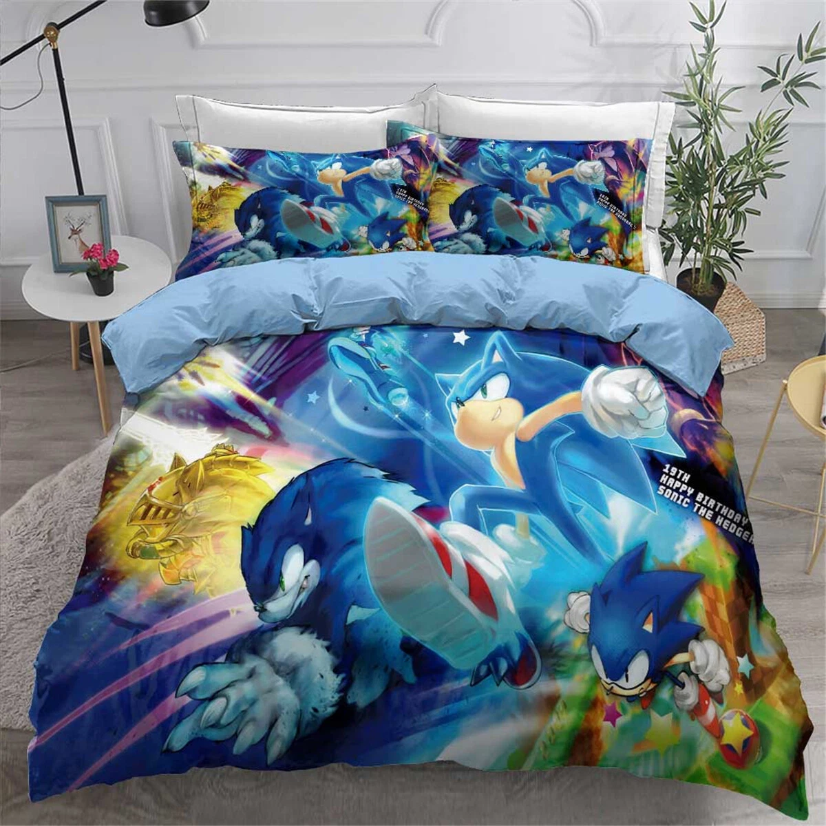 Sonic The Hedgehog Bedding Set, Gift for Friends