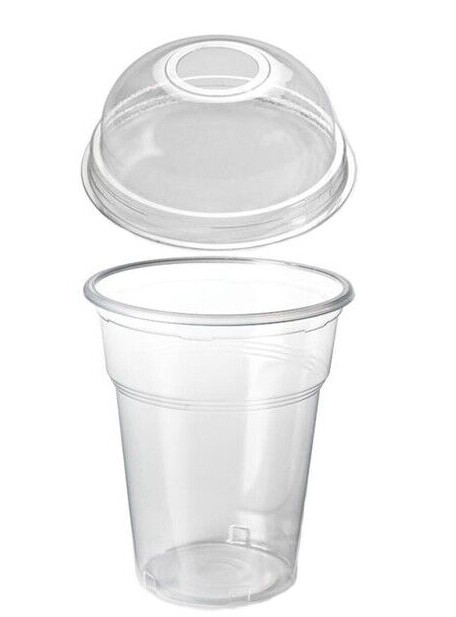 Plastikbecher Einwegbecher Ausschankbecher Bierbecher Trinkbecher 0,5l+Deckel