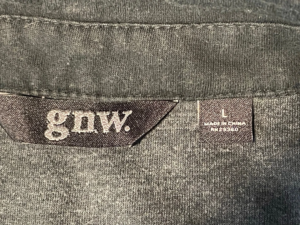 GNW Suéter Chaqueta Adulto Grande Manga Larga Cremallera Completa Verde Foto 3 de 4