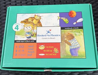 New Hooked On Phonics Level 4 Green Learn 2 Read Sealed Homeschooling Books Card