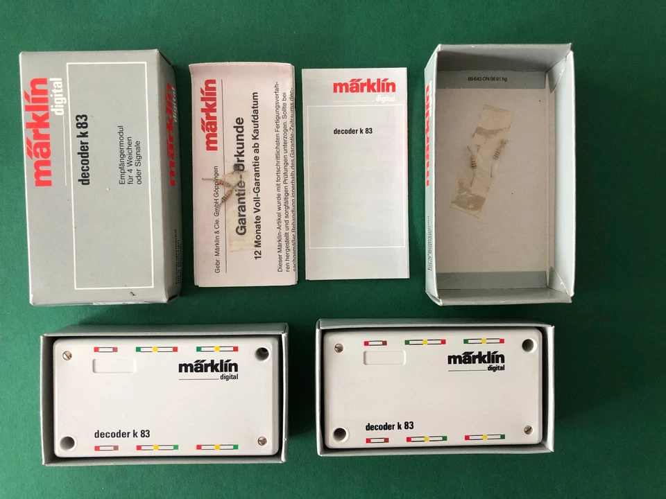 Märklin  Digital 6083  Decoder k 83 zwei Stück OVP