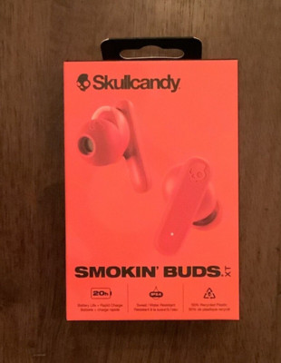 Skullcandy Smokin' Buds XT True Wireless in-Ear Earbuds Flame Brand New