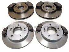 FRONT & REAR BRAKE DISCS AND PADS (CHECK PADS) FOR KIA VENGA 1.4 + 1.6 2009-2019