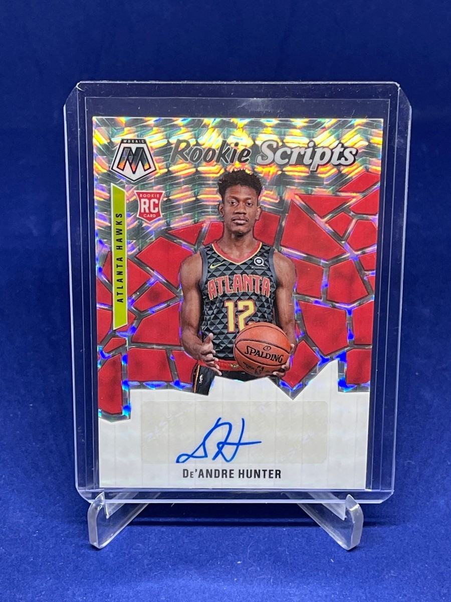 DE'ANDRE HUNTER 2019-20 PANINI MOSAIC ROOKIE SCRIPTS PRIZM