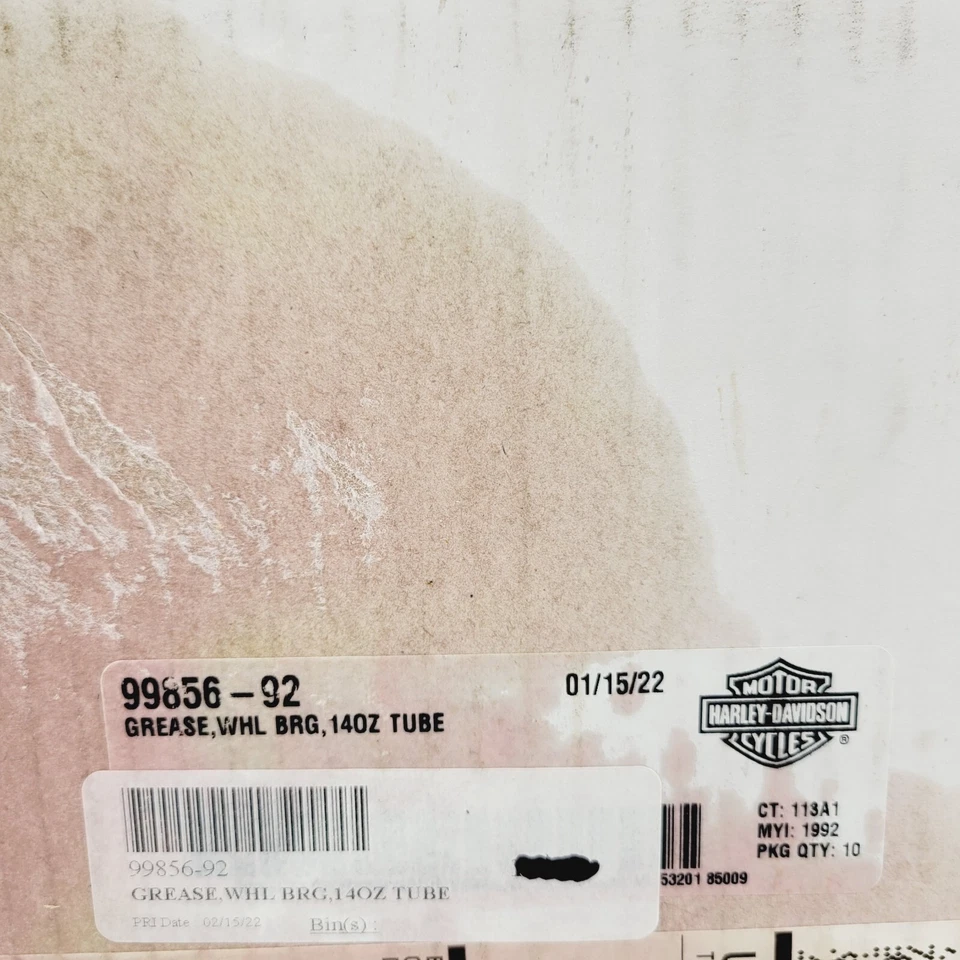 Nuevo cojinete de rueda Harley Davidson Greese 14 oz tubo 99856-92 Foto 4 de 4