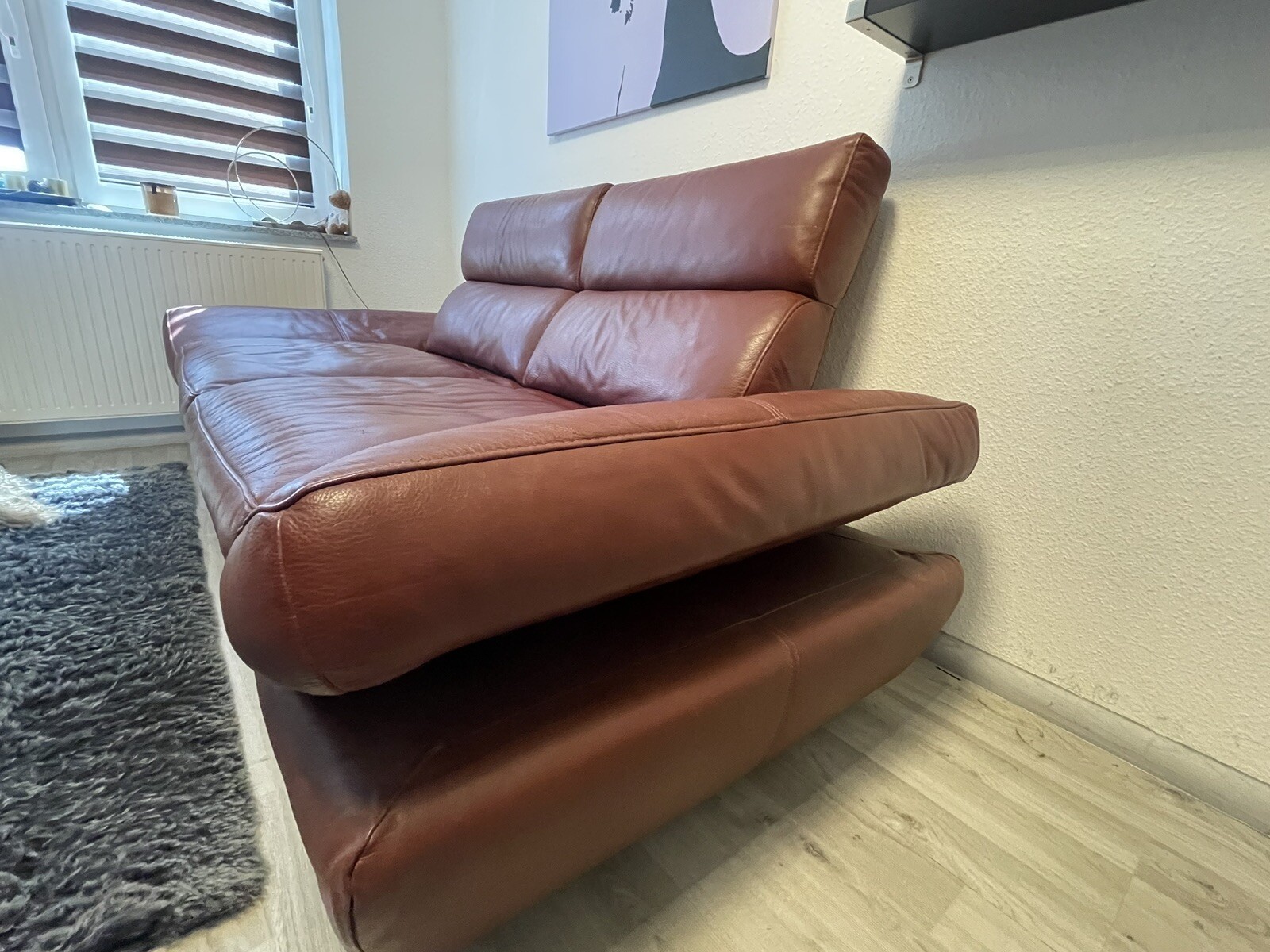 leder couch gebraucht weinrot eBay